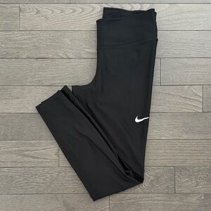 Nike women Black Leggings with White Logo